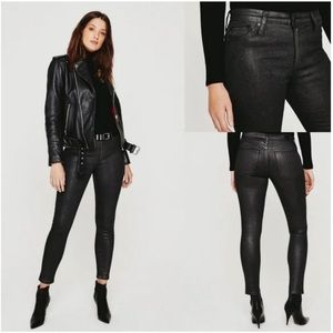 NWT AG Adriano Goldschmied Farrah Skinny Ankle Pants Luminous Gunmetal Size 26